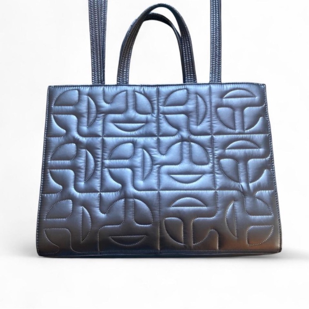 Telfar x Moose Knuckle Silver Medium Shopper Tote Bag - Picture 2 of 8